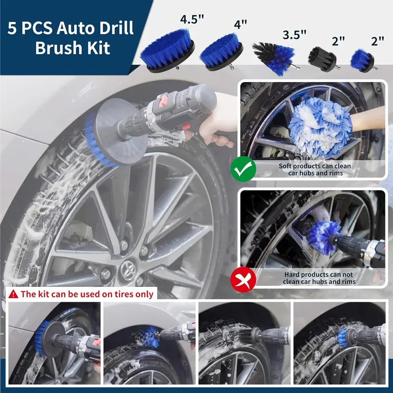 29 Piece car detailing kit, car cleaning kit for Cleaning Wheels, Interior, Exterior, Leather, Dashboard, Vents (Blue)… 1