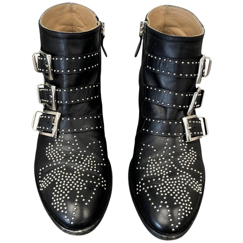 Women's Susanna 40 Studded Leather Ankle Boots Black Size EU 36.5 / UK 3.5 5