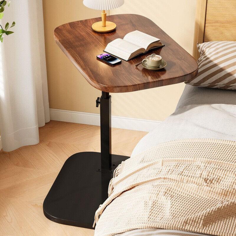 Adjustable C-Shaped Sofa Side End Table Coffee Laptop Table Living Room Bedroom  UK 2
