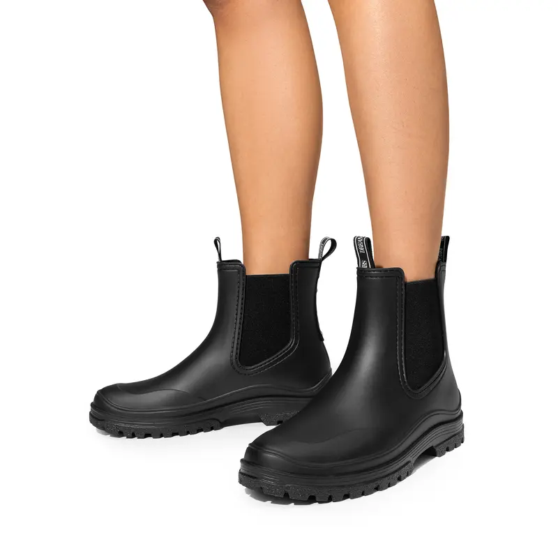 DREAM PAIRS Women Wellington Boots, Comfortable Chelsea Rain Boots for Hiking, Yard Work, Mucker Style Outdoor Activities Footwear Girl Walking Shoes 5