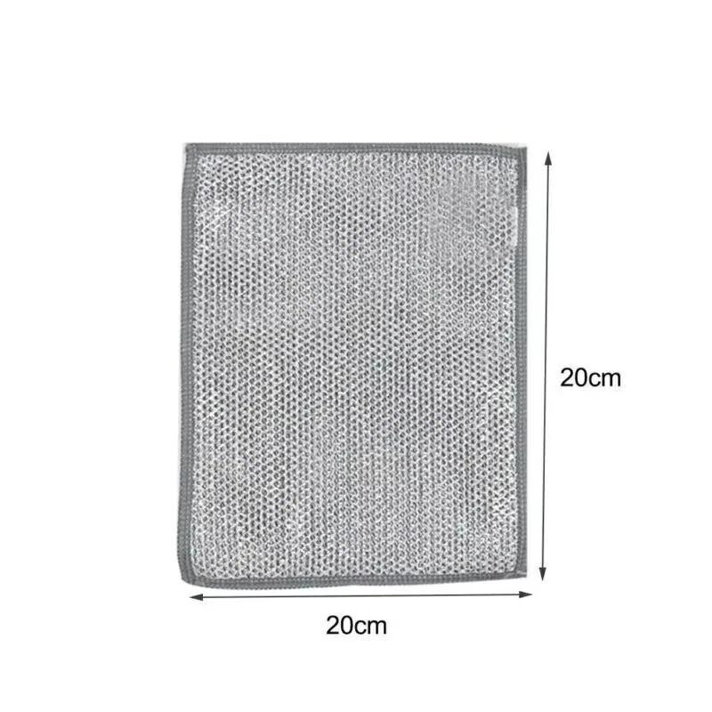 Multipurpose Wire Dishwashing Rags for Wet and Dry Cleaner Dish Cloths Scrubbe Cleaning Kitchen 6