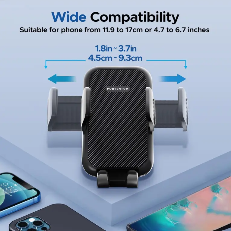 Car Phone Holder, Air Vent Phone Mount - 360° Rotation, One Button Release 6