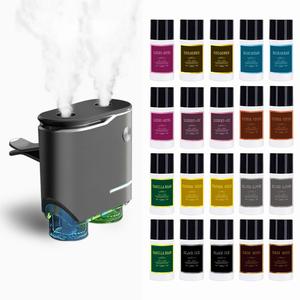 Shonoppy Premium Dual Spray Car Air Freshener Diffuser - 20 Bottles Luxury Natural Scent ,Car Aroma Diffuser with Switchable Modes, Car Interior Accessories, Luxury Gift Set
