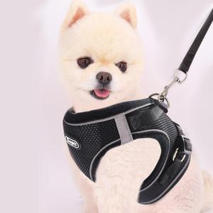 Cat Harness with Leash, 2 Counts/set Reflective Pet Harness & Leash Set, Breathable Adjustable Dog Vest Harness and Back Traction Rope for Outdoor, Cat Supplies Dog Supplies Pet Supplies