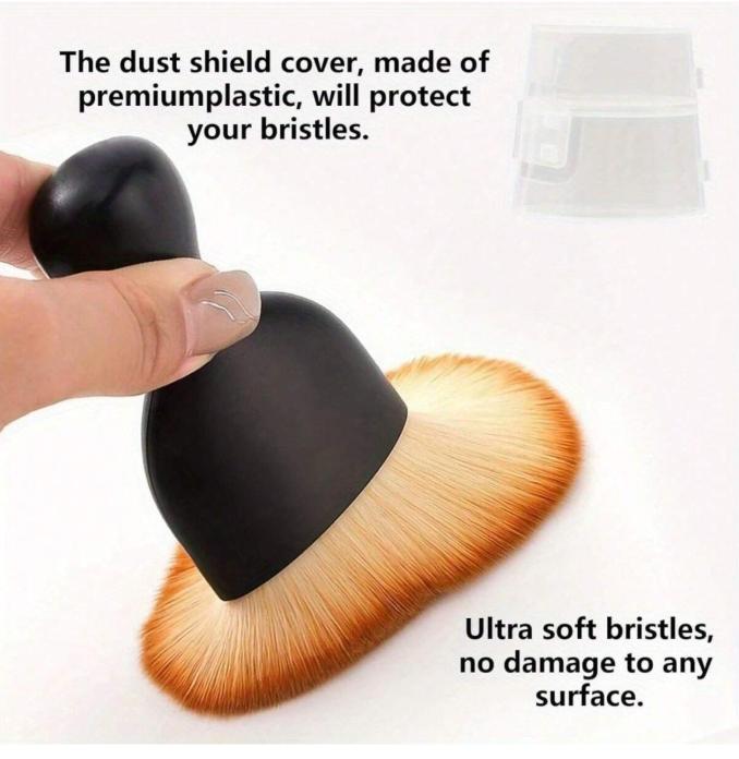 4pcs Premium Car Detailing Brush Set - Scratch Free Soft Bristles For Delicate Surfaces, Interior Duster With Protective Cover For Auto & Office Use, Convenient Car Cleaning Tools,Kitchen,Bathroom,Home,Household Supplies 3