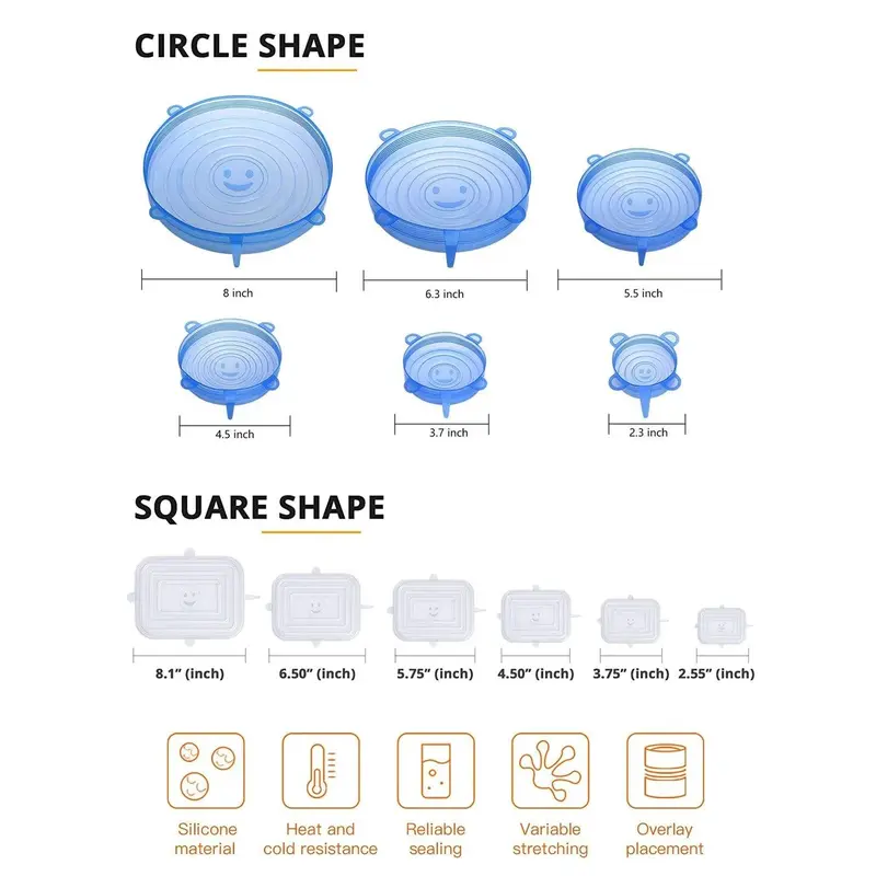Silicone Stretch Lids 1