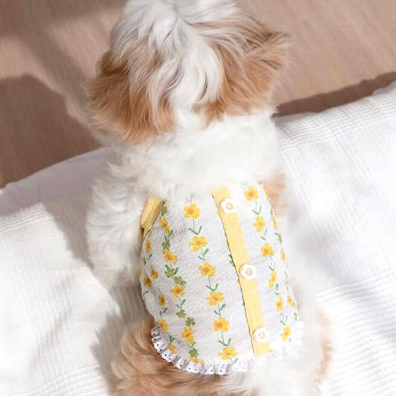 【LOLOVELO】Puppy Suspenders Summer Cooling Vest for Dogs Dog Costume Cute Girls Dog Clothes Bichon Chihuahua Clothing Pet Outfit Dog Vests 2
