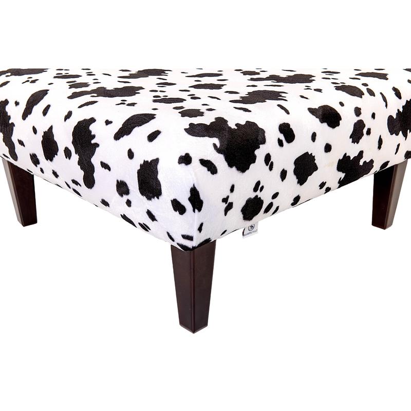 Large Daisy Upholstered Footstool 2