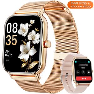 Fashion Touch Screen Smart Watch, 1 Count Fitness Watch with Call Function, Multifunctional Smartwatch for Men and Women
