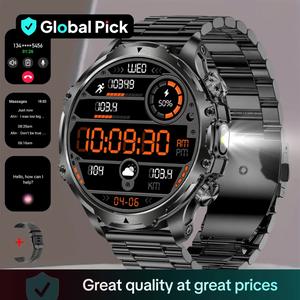 1.85 Inch Large Screen Smart Watch Answer/Make Calls Message Reminder, Multifunctional Smart Watch, Fashionable Digital Watch with 1 Spare Silicone Watch Band, Sports Tracking Smartwatch For Fitness