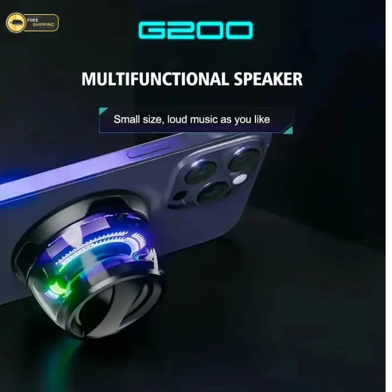 Magnetic Portable Bluetooth Speaker Mini Sound Box Multifunctional RGB Serial stereo 1