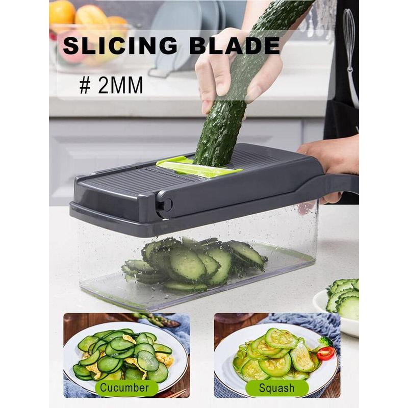 16 in 1 Vegetable Chopper Salad Fruit Mandolin Slicer Food Dicer Cutter Peeler. Kitchen Utensils 6