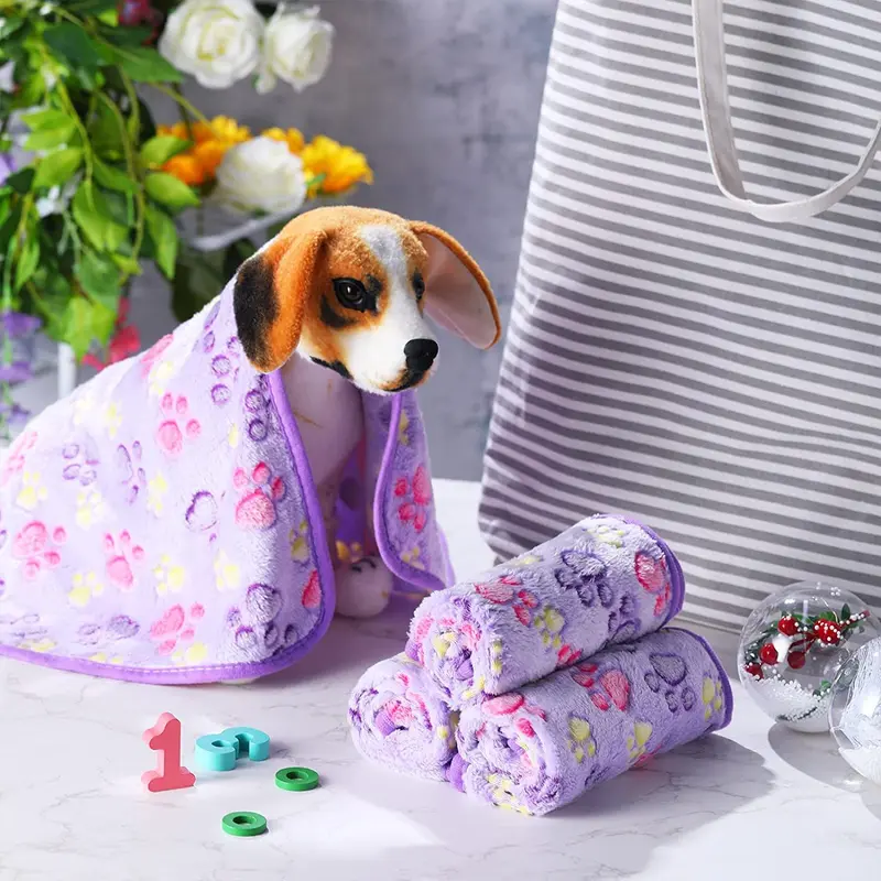 Pet Blanket Dog Cat Coral Fleece Blanket 3