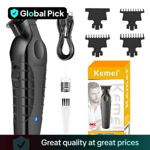 Professional Hair Trimmer, 1 Box Wireless Hair Clipper with Guide Comb & Cleaning Brush & USB Charging Cable, Multifunctional Hair Shaver for Men