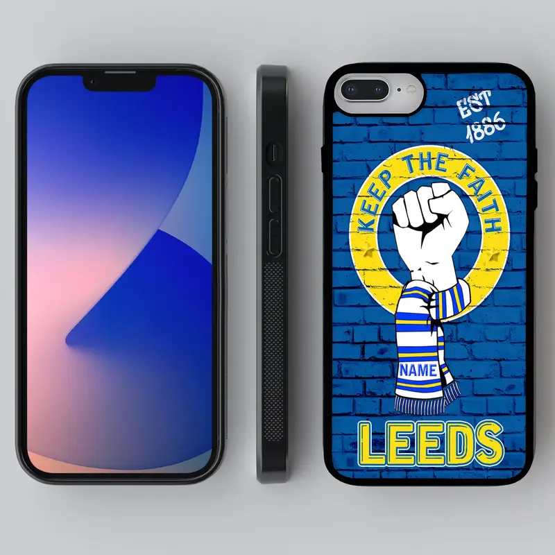Leeds iPhone Case Football Hard Phone Cover Mens Dad Gift 0