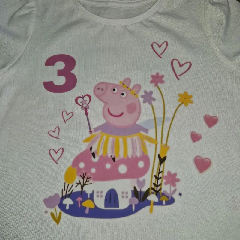 Girls personalised birthday Tshirt short sleeves party clothing Top Cotton Streetwear Comfort Summer Everyday 1