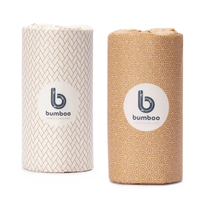 wrapped bamboo kitchen towels - 12 rolls 2