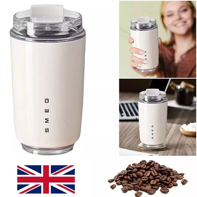 Thermos Coffee Mug 240ml Stainless Steel Travel Mug Water Bottle Insulated Drinkware Flasks Stylish Aesthetic Beverage Traditional Lid Silicone
