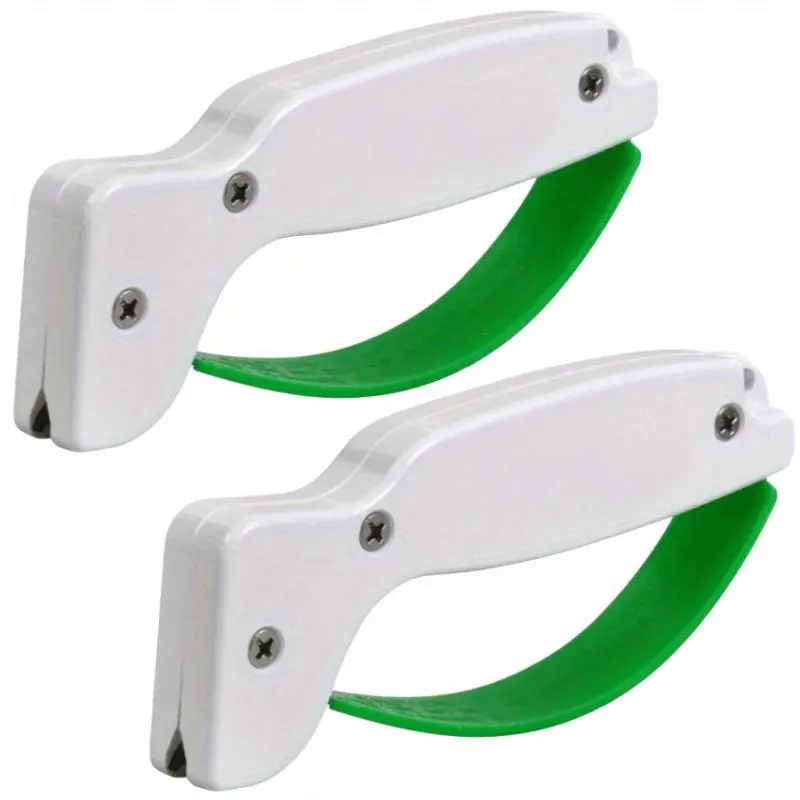 1pc/2pcs Portable Knife and Scissor Sharpener - Perfect for Outdoor Camping and Household Use - Keep Your Blades Sharp and Ready for Stalls 1