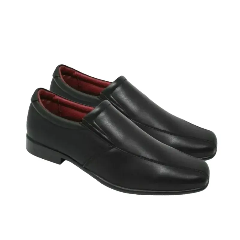 MENS SLIP ON FAUX LEATHER SMART WEDDING FORMAL OFFICE  WORK SHOES Comfort, Cushioned, Lightweight, Slip Resistant 3