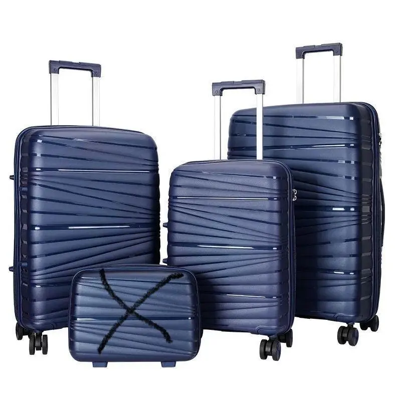 3 colour hard shell unbreakable luggage suitcase travel bag baggage 8 wheels high quality 1