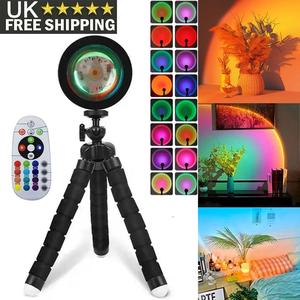 16 Colors Sunset Projector Projection USB Atmosphere LED Desk Lamp Night Light