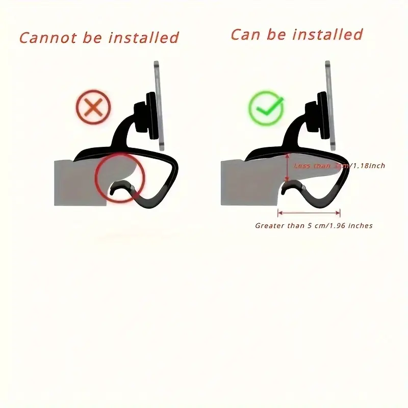dolwao 1pc Universal Car Phone Holder Mount Clip Dashboard Easy Installation Non-Slip Stand for iPhone, for Xiaomi, Oppo, for VIVO, for SamSung, OnePlus - Durable ABS Material, No Battery Required 5