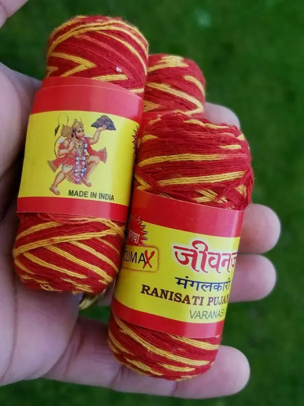3x mauli thread pack mouli good luck dhaga wedding kalawa sacred hindu religious 1