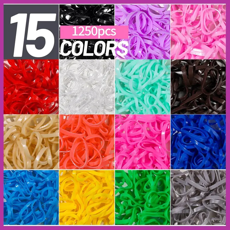 Elastic Hair Bands Hair Ties for Little Girls, Hair Rubber Bands with Tail Hair Tools, Snap Hair Clips, Baby Hair Bobbles for Girls, Pin Tail Comb, Hair Accessories for Kids, Thin Hair Bands 1