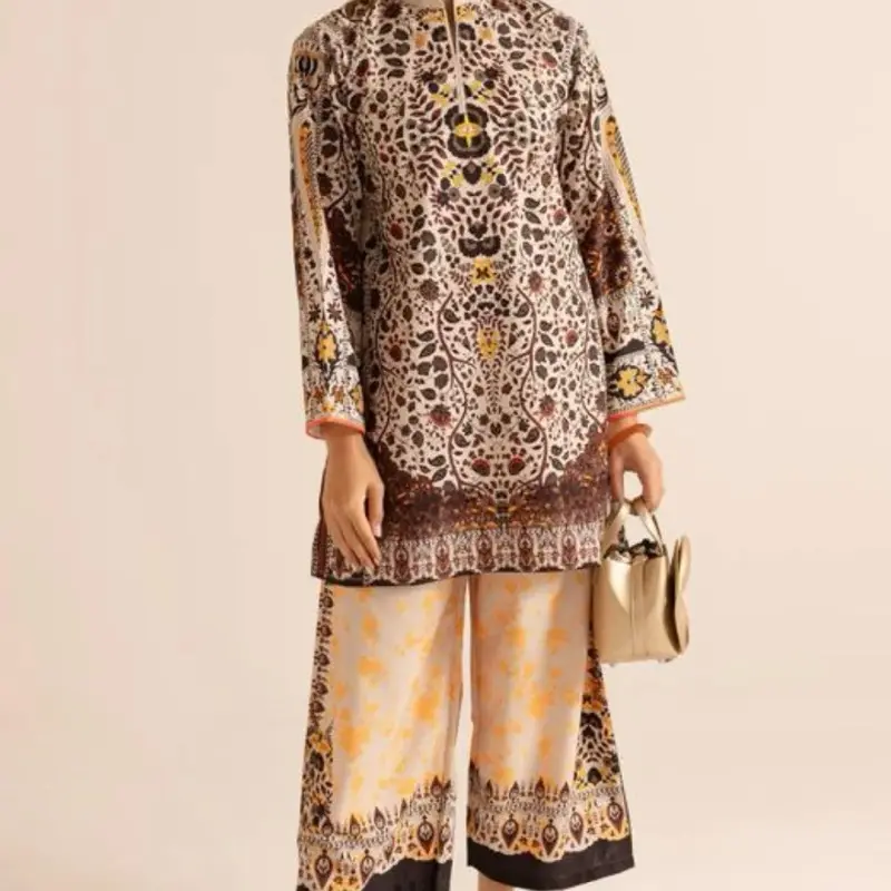 SilayiPret Silk Lawn 2PC Summer Co-Ord Set - NOVA