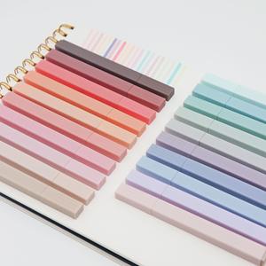 Pastel Solid Color Square Highlighter Marker Pen (20pcs), Aesthetic Chisel Tip Highlighter Marker Pen, School Supplies, Office Supplies, Best Friend Gifts, Gift Sets, Teenage Girl Gifts, Smooth Writing Pens