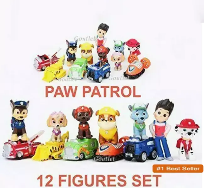 12PCs Paw Patrol Action Figures Puppy Dogs Kids Gift- UK SELLER