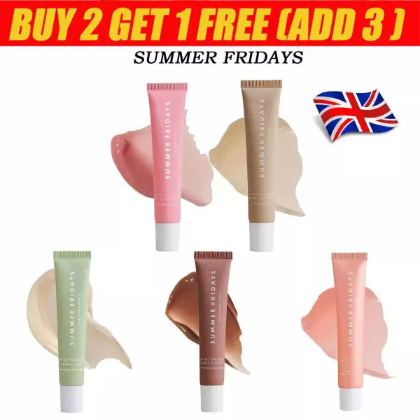Summer Fridays Lip Butter Balm - Conditioning Lip Mask and Lip Balm for Instant Moisture, Shine and Hydration - Sheer-Tinted, Soothing Lip Care  Shea Sugar Skincare Vegan Comfort Hydrate Nourishing Moisturize