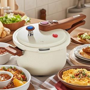 Multifunctional Stainless Steel Pressure Cooker, 1 Set Including Pressure Cooker & Accessories, Kitchen Cookware for Gas/Induction/Electric Ceramic Stoves