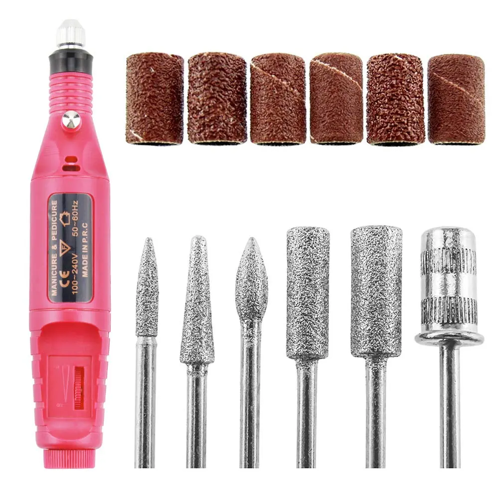 Electric Nail Drill Kit, Professional Manicure Kit for Acrylic Nail Gel, Portable Adjustable Speed Electric Manicure Pedicure Kit Nail Drill Polishing Shape Machine for Women Girls, Nail Art Pen for Christmas Gift