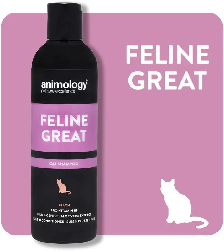 Animology Feline Great Cat Shampoo For Clean and Healthy Coat Cat Shampoo with Peach Fragrance Skin-Friendly, Innovative Formula Mild and Gentle Cat... 1