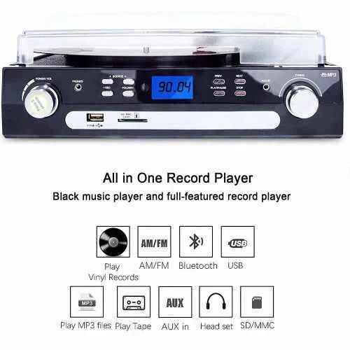 Digitnow! Vinyl Record & Cassette Player 2