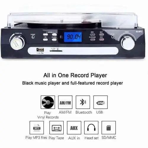 Digitnow! Vinyl Record & Cassette Player 2