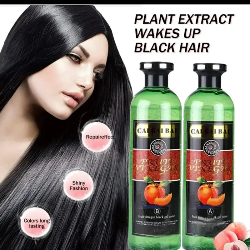Premium Black Hair Color Gel  OrganicBlack Hair - Haircare - Conditioner Hair Dye 250ml x 2 0