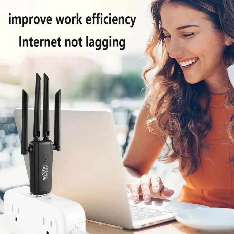 2.4G 300Mbps Wireless USB WiFi Repeater 4 Antenna Wifi Long Range Extender Wi-Fi Signal Amplifier Home Network Adapter for PC 2