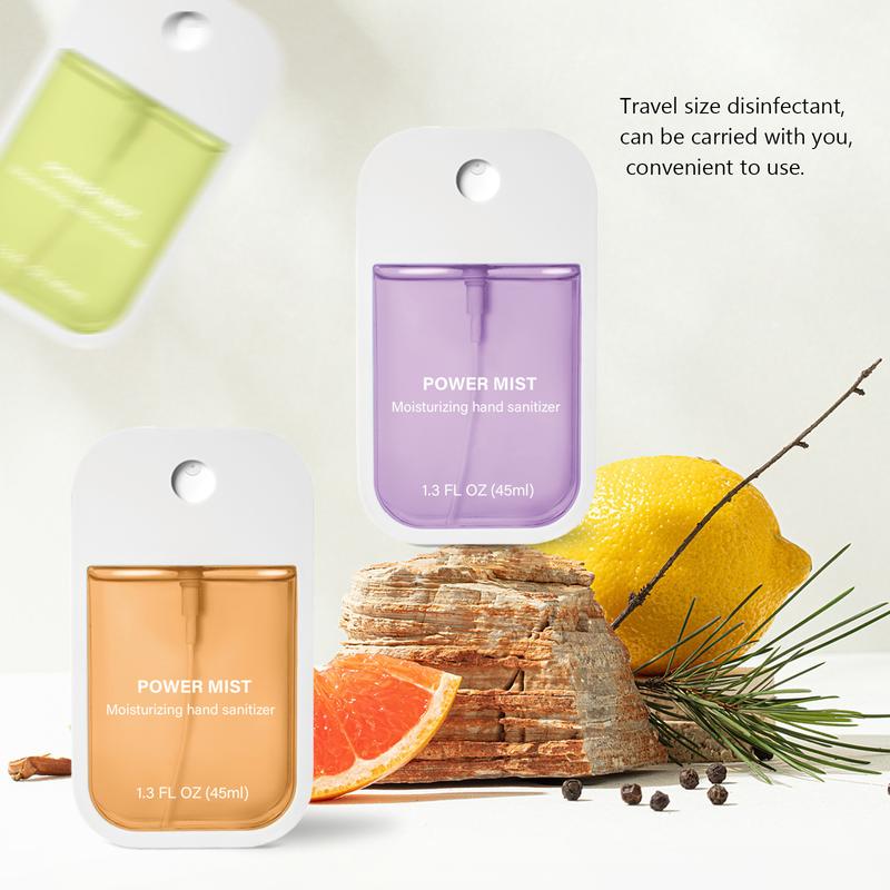 Product Introduction of Portable Travel Hand Sanitizer Spray, Moisturizing Fruit Plant Scented Hand Sanitizer, Fragrance Hand Cleaning Products for Women & Girls, Mini Travel Products 10