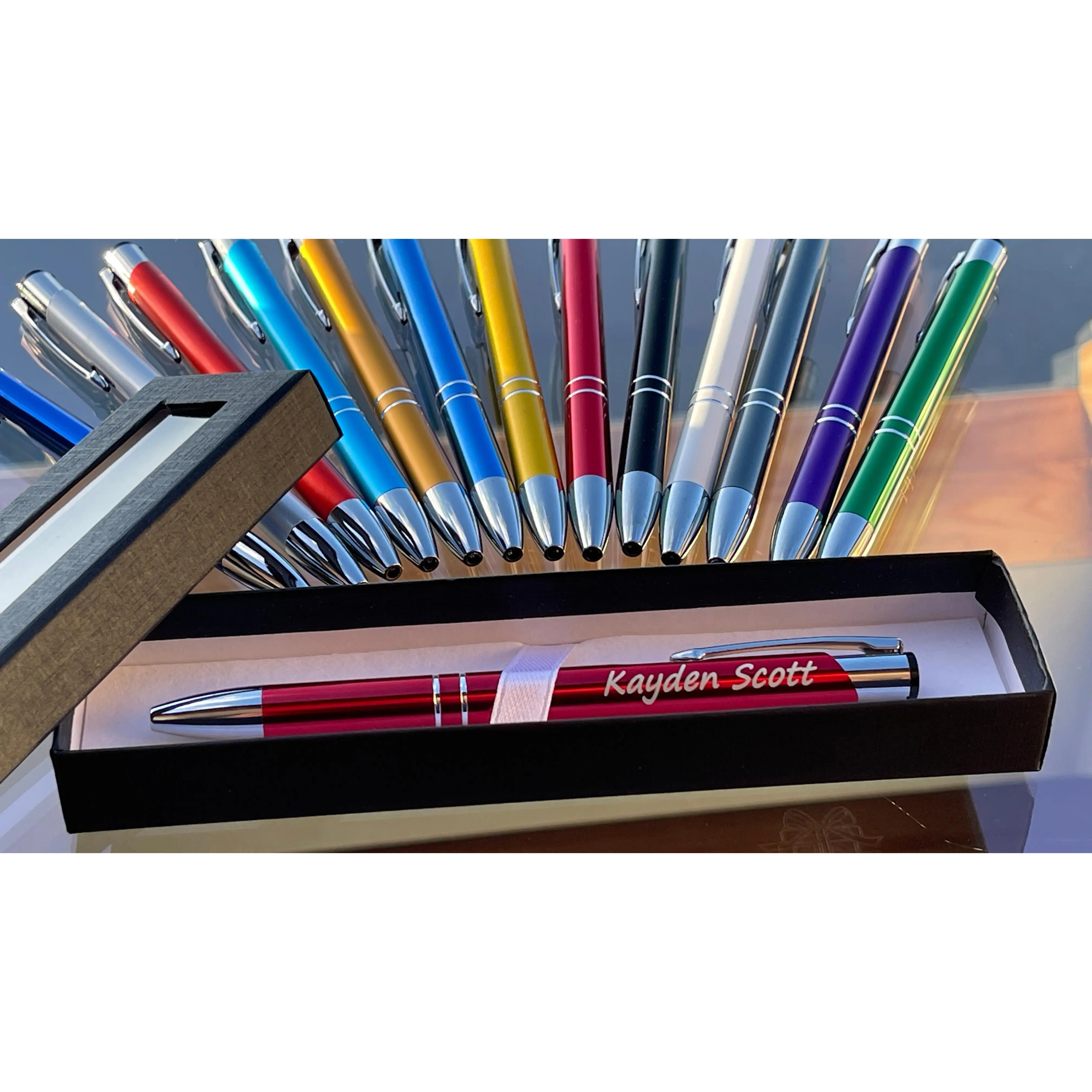Personalised Engraved Luxury Metal Ballpoint Pen