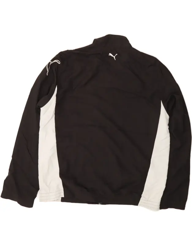 Pre-Owned Vintage PUMA Mens Graphic Tracksuit Top Jacket XL Black Colourblock 2