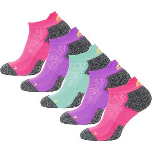 More Mile Challenger (5 Pack) Womens Running Socks - Multi