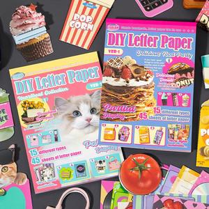 Vintage Magazine Style Sticker, 45pcs/set Scrapbooking & Journal Making Material Paper, DIY Decorative Sticker for Stationery & Computer & Water Bottle, Stickers Kit