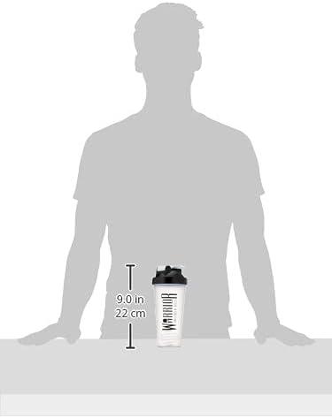 Warrior Protein Shaker Bottle – 600ml | BPA-Free, Clear Bottle with Wire Mixball | Perfect for Protein Shakes & Supplements 2
