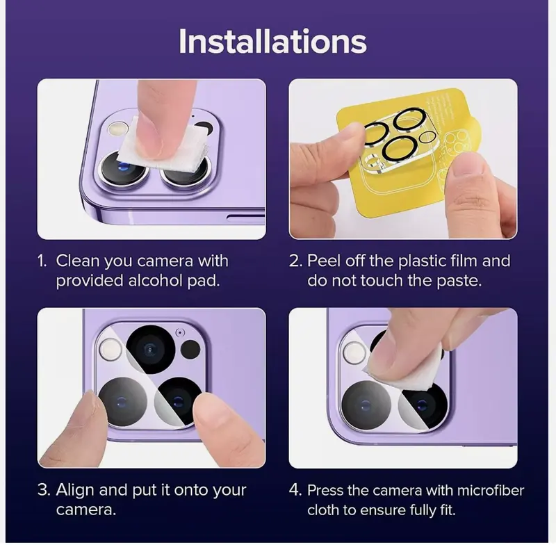 Rear Camera Lens Protector for iPhone 15 Series 5