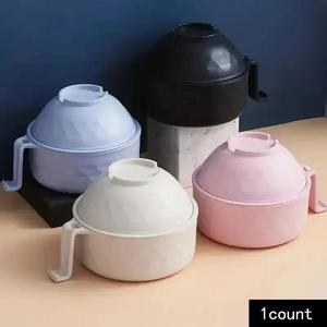 Ramen Bowl Set, 1/2 Counts Microwave Safe Instant Noodle Bowl & Tableware Kit, Durable Matching Lunch Box For Student, Instant Noodles Bowl