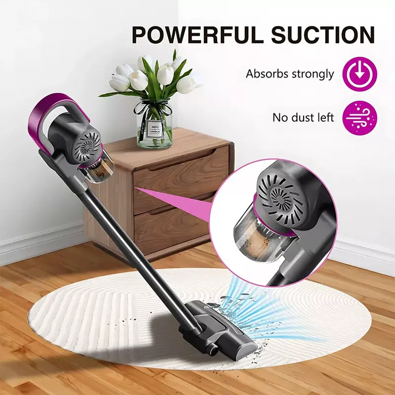 4 in 1 Stick Handheld Vacuum Cordless Vacuum Cleaner For Carpet Floor Pet Hair 2