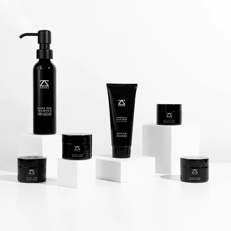 Black Oud Natural Men's Moisturiser - Organic Luxury Skincare with Hyaluronic Acid and Antibacterial Properties - Hydrating, Scent 8